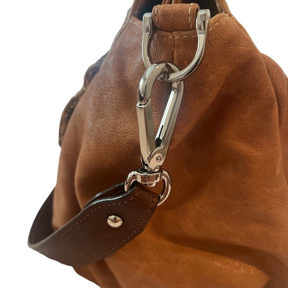 BE & D crossbody/satchel with python skin accents series #44982 Rare!! - Picture 6 of 16